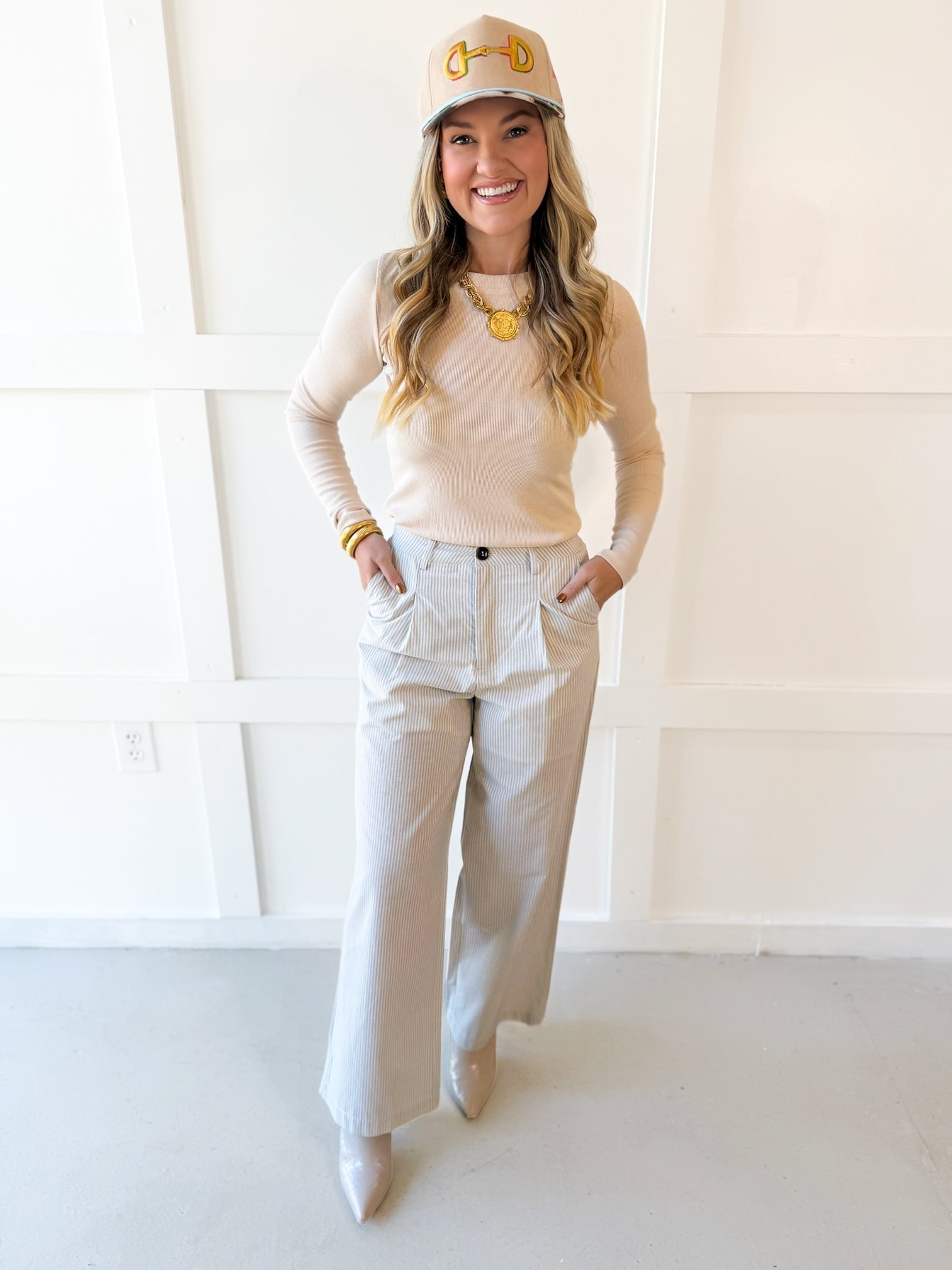 High Waist Wide Leg Pants