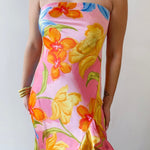 Honey Suckle Strapless Maxi Dress