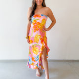 Honey Suckle Strapless Maxi Dress