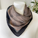 Houndtooth Print Scarf