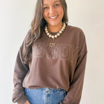 "Howdy" Graphic Sweater - Coco