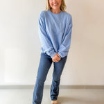 "Howdy" Graphic Sweater - Seabreeze