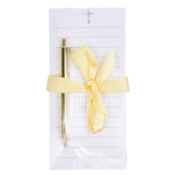 Jade Cross Notepad Gift Set White/Blue