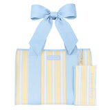 Jelly Tote Bag - Cabana Stripe Bow