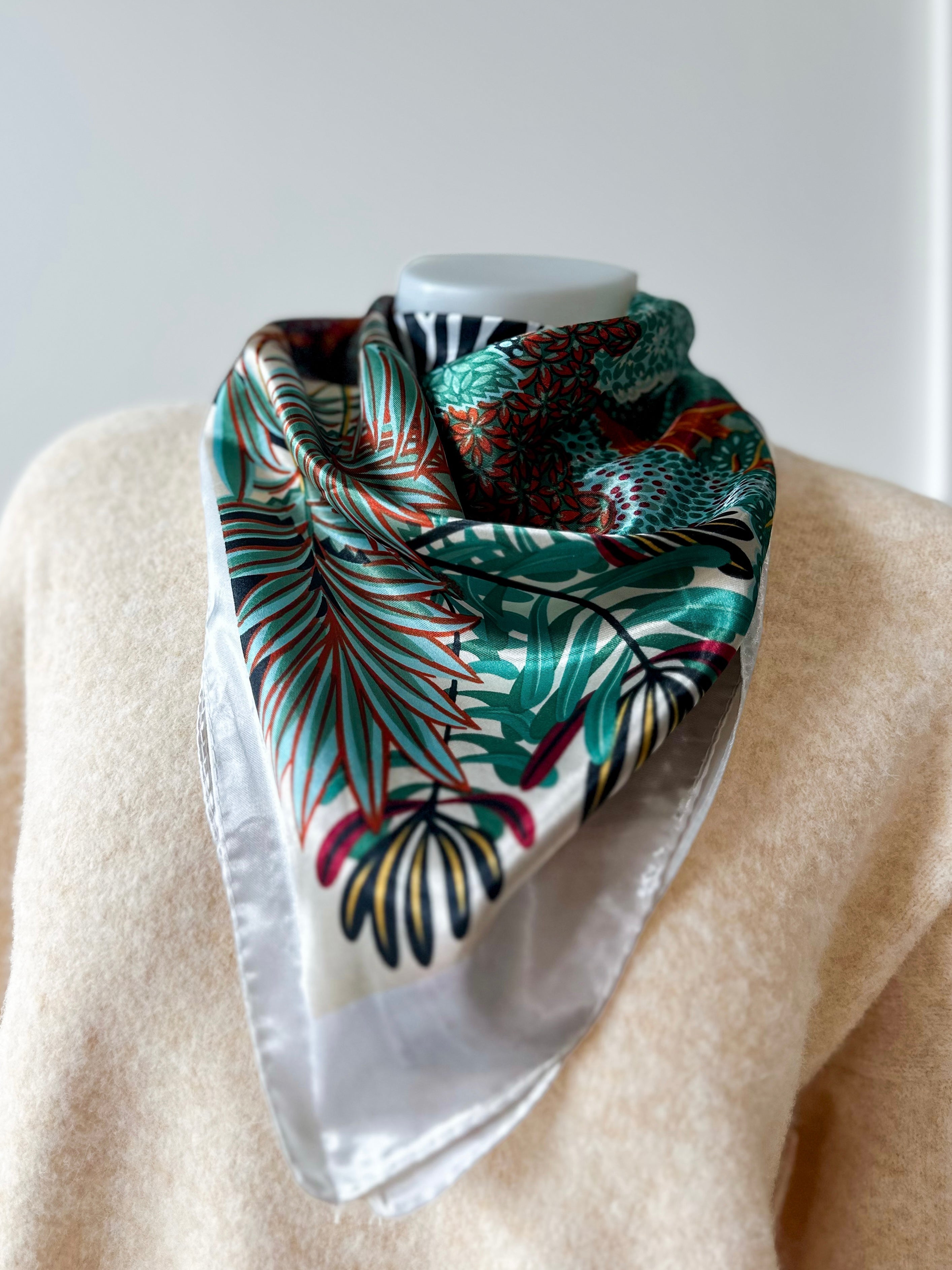 Jungle Botanical Print Scarf