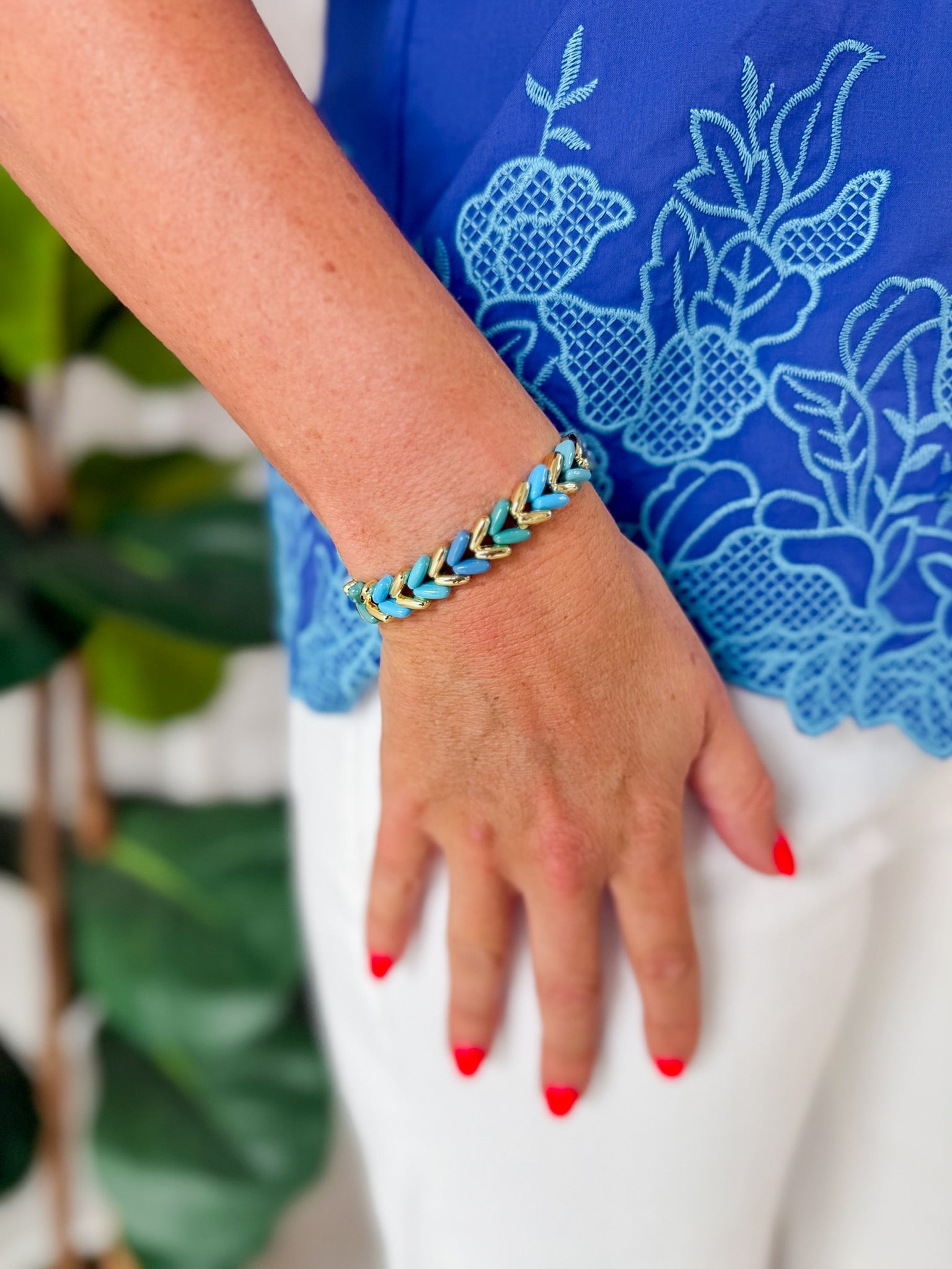 Kai Blue Stretch Bracelet