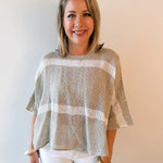 Kialany Contrast Stipe Top