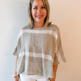 Kialany Contrast Stipe Top