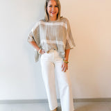 Kialany Contrast Stipe Top