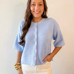 Knit Cardigan - Blue