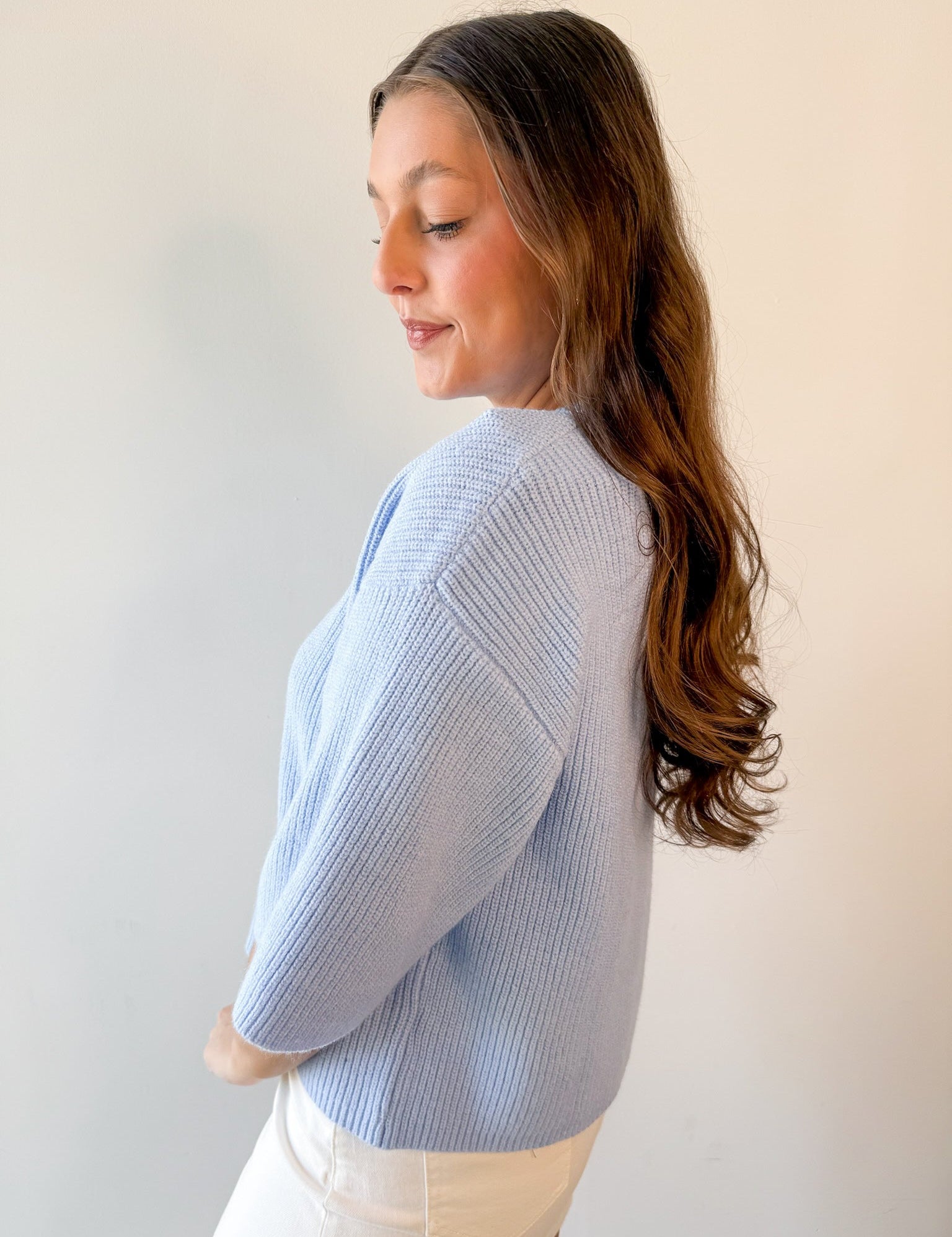 Knit Cardigan - Blue