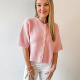 Knit Cardigan - Pink