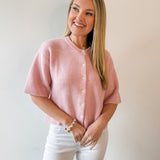Knit Cardigan - Pink