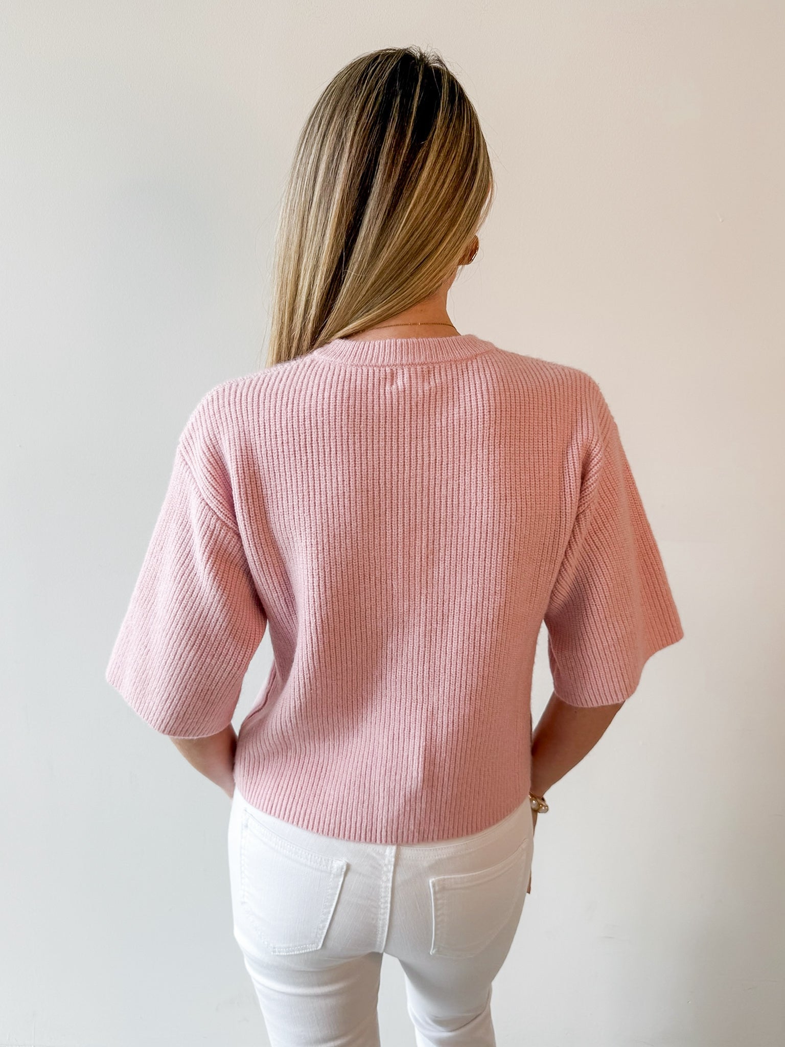 Knit Cardigan - Pink