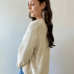 Knit Detail Drop Shoulder Sweater
