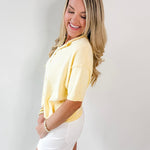 Knit Short Sleeve Cardigan
