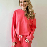 Knit Top & Drawstring Pants Set