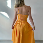 Knotted Twist Midi Dress