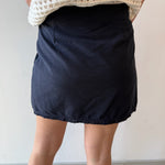 Lace Trim Detail Wrap Mini Skirt