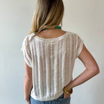 Ladder Knit Boxy Fit Top