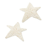 Large Straw Weave Star Stud Earrings