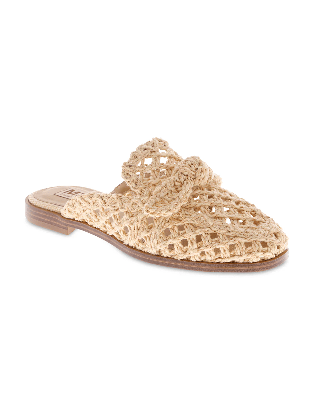 Layce Cognac Raffia Slip on Shoe