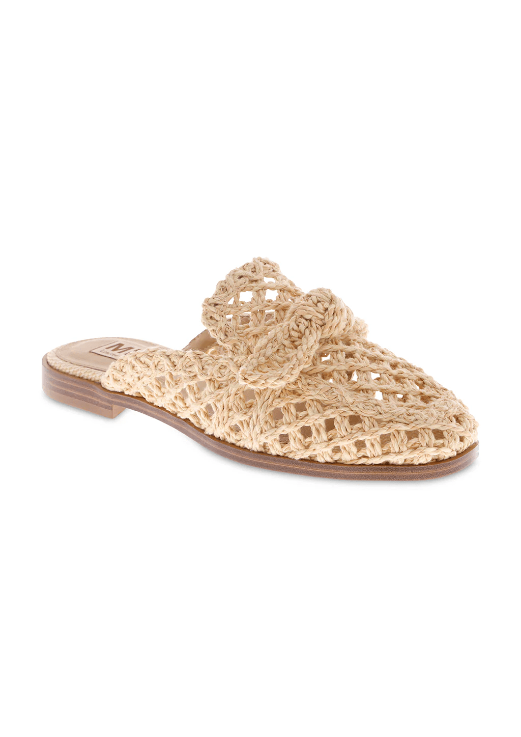 Layce Cognac Raffia Slip on Shoe