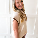Layered Scallop detail Knit top