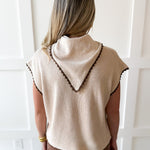 Layered Scallop detail Knit top