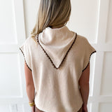 Layered Scallop detail Knit top