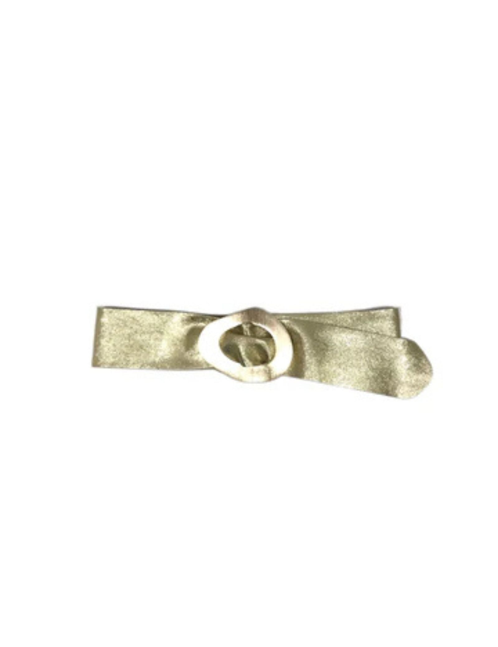 Leather Belt - Gold
