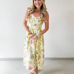 Lemon Sorbet Gauze Smock Dress