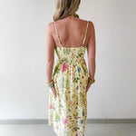 Lemon Sorbet Gauze Smock Dress