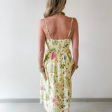 Lemon Sorbet Gauze Smock Dress