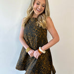 Leopard Print Mini Dress