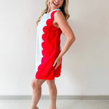 Lettie Sunkist Dress - Blue/Red