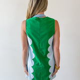 Lettie Sunkist Dress - Green/Blue