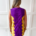 Lettie Sunkist Dress - Purple/Gold