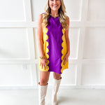Lettie Sunkist Dress - Purple/Gold