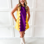Lettie Sunkist Dress - Purple/Gold