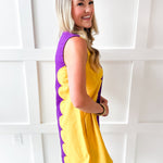 Lettie Sunkist Dress - Purple/Gold