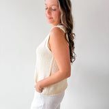 Lightweight Buttoned Knit Vest