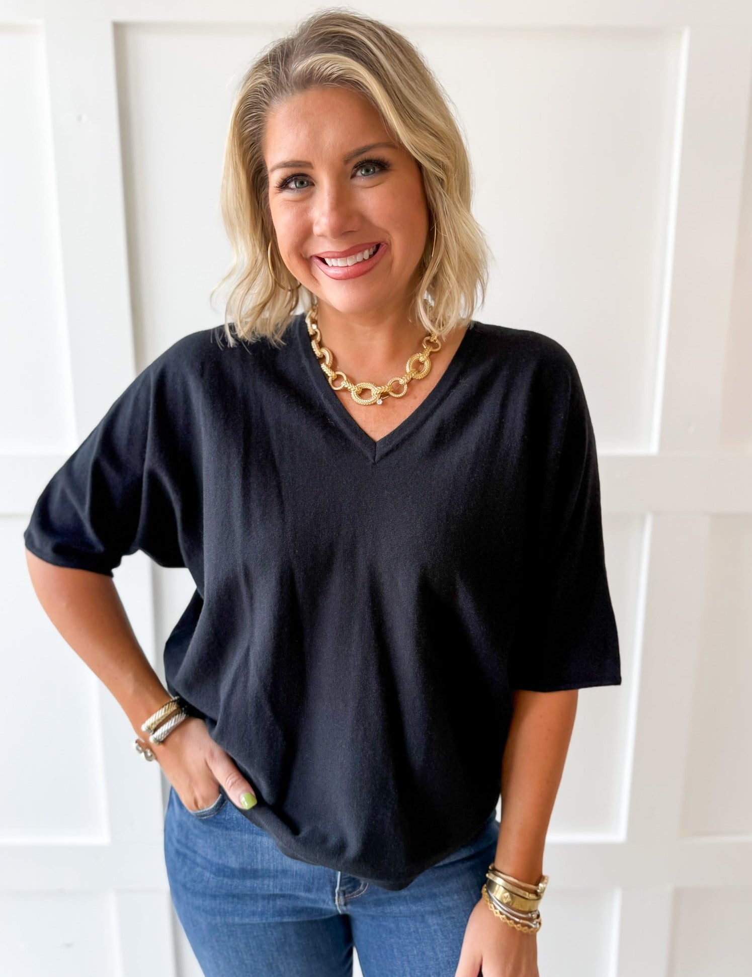 Lightweight Comfy Top - Black