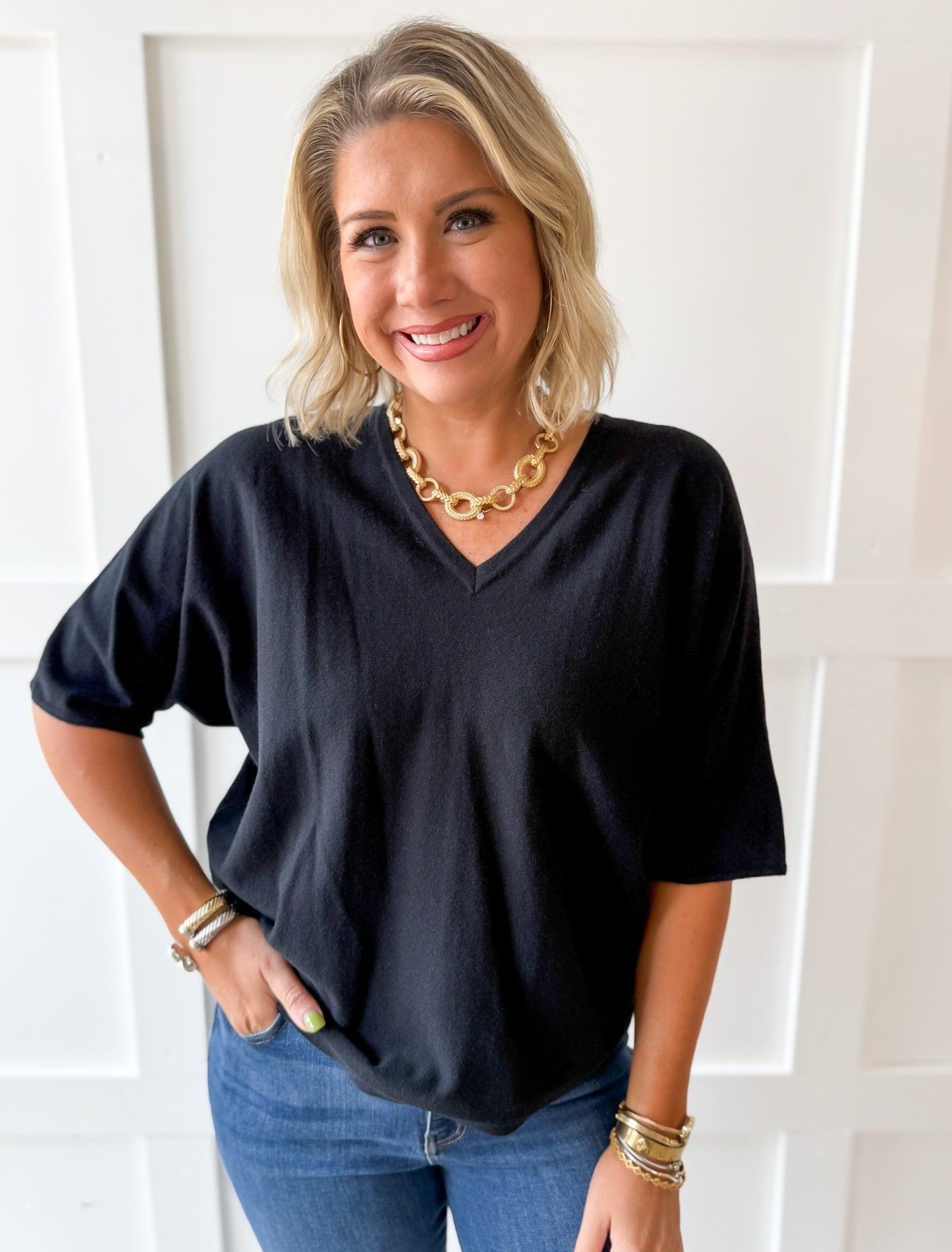 Lightweight Comfy Top - Black