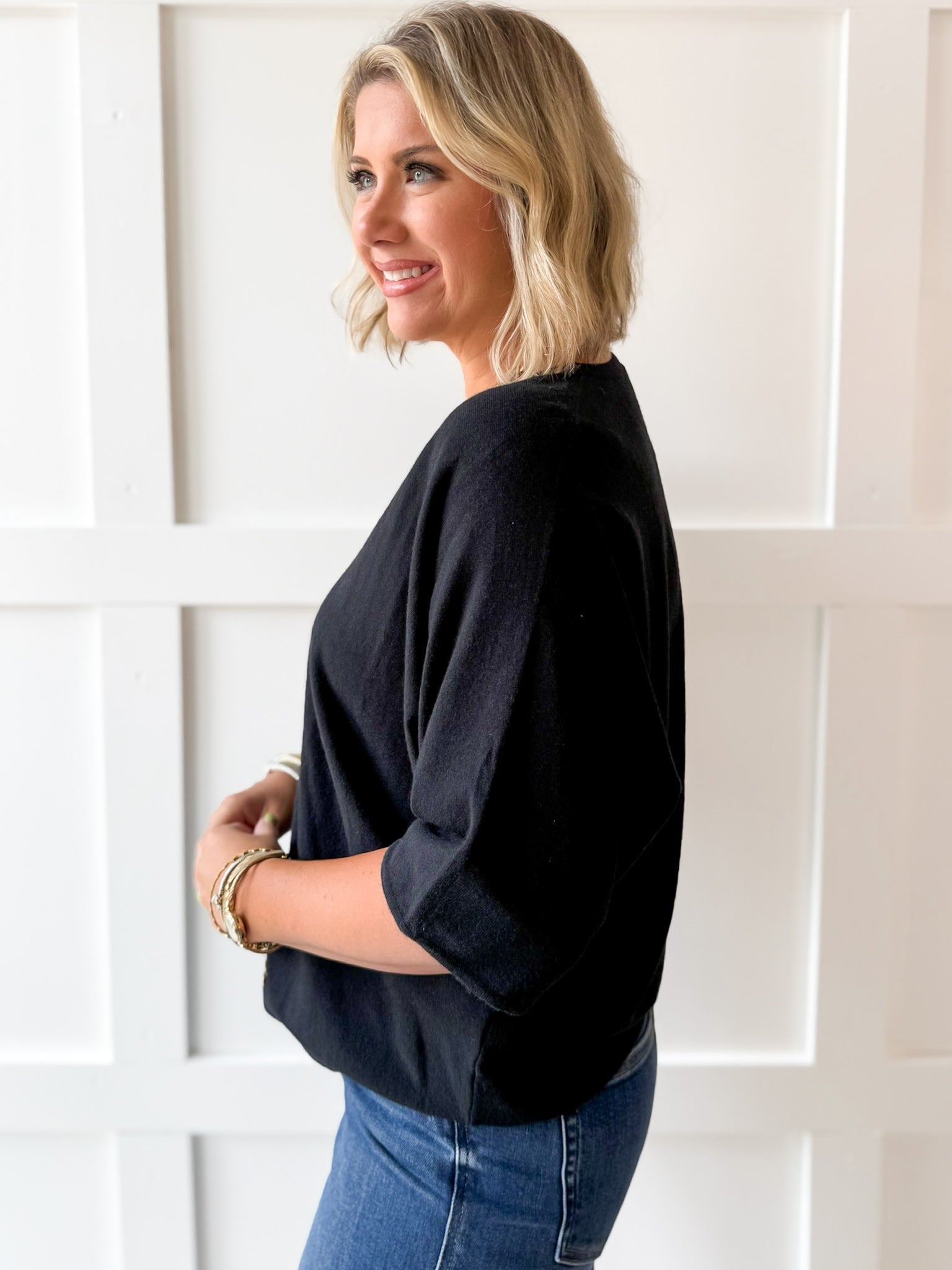 Lightweight Comfy Top - Black