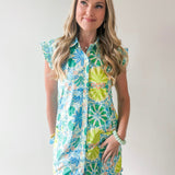 Lina Multi Print Dress