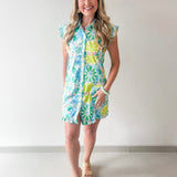 Lina Multi Print Dress