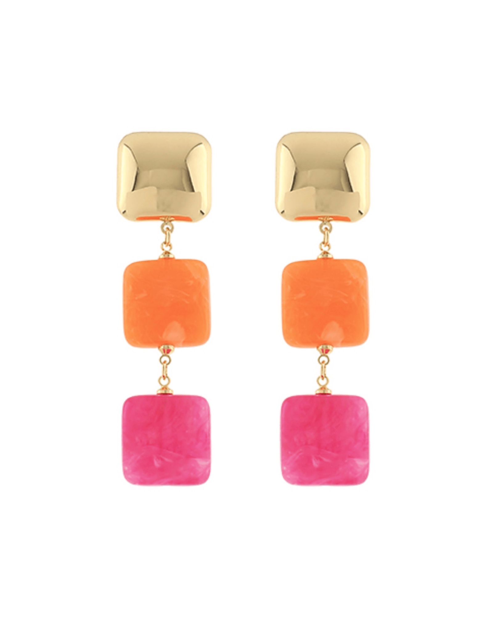 Linear Square Earrings