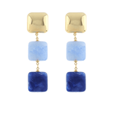 Linear Square Earrings