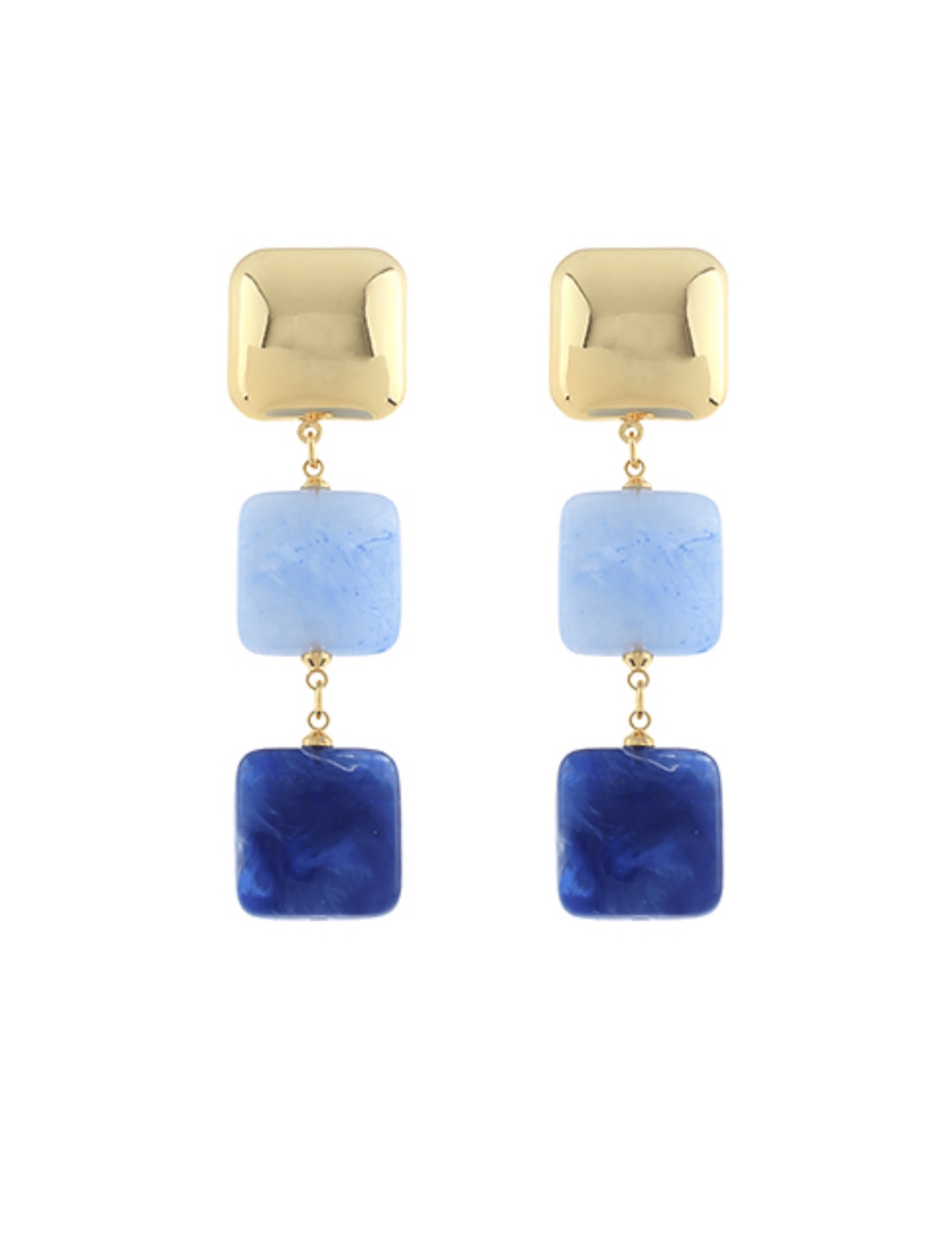 Linear Square Earrings